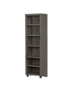 South Shore Hopedale Narrow 6-Shelf Bookcase, Gray Maple