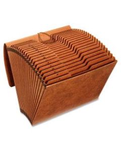 Globe-Weis A-Z Accordion File, Letter Size, Brown