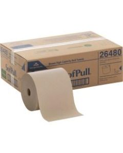 SofPull by GP PRO Mechanical 1-Ply Paper Towels, 50% Recycled, Brown, 1000ft Per Roll, Pack Of 6 Rolls
