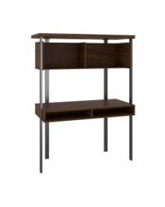 Bush Furniture Architect Small Computer Desk With Hutch, Modern Walnut, Standard Delivery