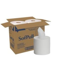 SofPull by GP PRO High-Capacity Centerpull 1-Ply Paper Towels, 40% Recycled, 560 Sheets Per Roll, Pack Of 4 Rolls