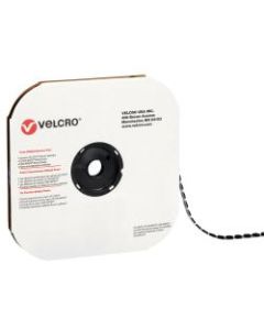 VELCRO Tape Hook, 1/2in Dots, Black, Case Of 1,440