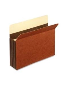 Pendaflex File Pockets, Heavy-Duty, Accordion, Legal Size, 3 1/2in Expansion, Brown, Box Of 25