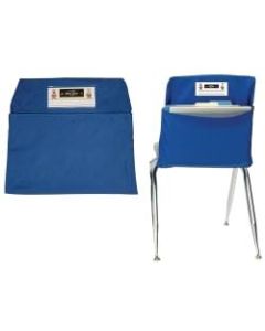 Seat Sack Chair Pocket, Standard, 14in, Blue, Pack Of 2