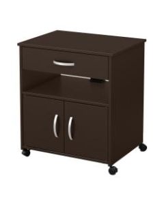 South Shore Axess Printer Cart On Wheels, Chocolate