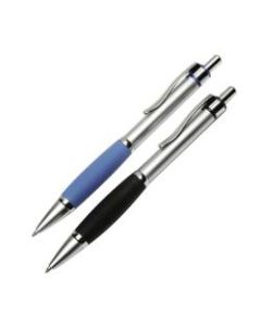 SKILCRAFT Metalgrip Ballpoint Pens, Fine Point, Black, Pack Of 12 Pens (AbilityOne)