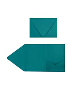 LUX Pocket Invitations, A7, 5in x 7in, Teal, Pack Of 100