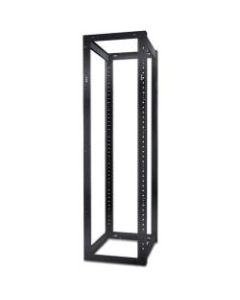 APC by Schneider Electric NetShelter 4 Post Open Frame Rack 44U #12-24 Threaded Holes - For Networking - 44U Rack Height x 19in Rack Width - Floor Standing - Black - 2004.20 lb Static/Stationary Weight Capacity