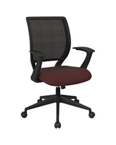 Office Star Work Smart Mesh Task Chair, Burgundy/Black