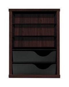 HON Valido Vertical Paper Manager, 19 11/16inH x 14 7/8inW x 10 7/8inD, Mahogany