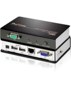 ATEN Proxime CE700A KVM Console/Extender - 1 Computer(s) - 1 Local User(s) - 1 Remote User(s) - 492.13 ft Range - WUXGA - 1920 x 1200 Maximum Video Resolution - 2 x Network (RJ-45) - 4 x USB - 2 x VGA - Proprietary Interface - 5.3 V DC Input Voltage