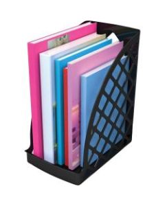 Deflecto Sustainable Office Magazine File - Black - 1 Each