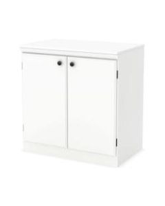 South Shore Morgan 2-Door Storage Cabinet, Pure White