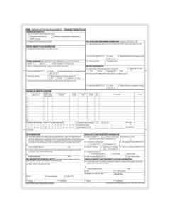 ComplyRight ADA Dental Claim Forms, Laser, 8-1/2in x 11in, Pack Of 1,000 Forms