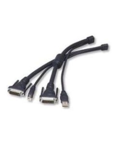 Belkin OmniView USB/DVI KVM Cables With Audio, 10ft