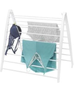 Whitmor Drying Rack - White - Resin, Metal - 1 Each