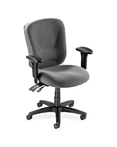 Lorell Accord Series Mid-Back Fabric Task Chair, Gray