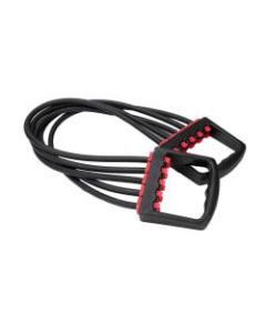 Mind Reader 5-Tube Chest Expander, 4-1/4inH x 30-1/4inW x 1inD, Black/Red
