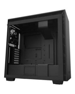 NZXT Mid-Tower Case with Tempered Glass - Mid-tower - Matte Black - Hot Dip Galvanized Steel, Tempered Glass - 11 x Bay - 4 x 4.72in , 5.51in x Fan(s) Installed