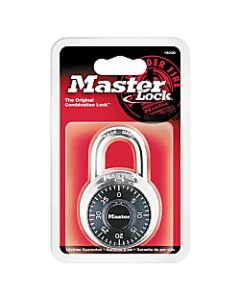 Master Lock Combination Padlock, Black, Pack Of 2