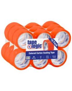 Tape Logic Carton-Sealing Tape, 3in Core, 2in x 55 Yd., Orange, Pack Of 18