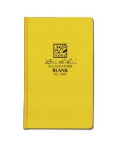 Rite In The Rain All Weather Bound Notebooks, 4-3/8in x 7-1/4in, 160 Pages (80 Sheets), Yellow, Pack Of 6 Notebooks