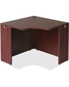 Lorell Essentials Series Corner Desk, 36inW, Mahogany