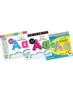 Barker Creek 255-Piece Letter Pop-Outs Sets, 4in, Curated Collection, Pack Of 3 Sets
