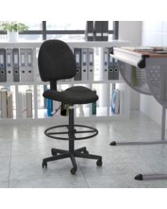 Flash Furniture Ergonomic Adjustable Drafting Chair, Black