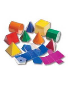 Learning Advantage Folding 3-D GeoFigures Set, Pack Of 12