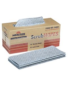 SKILCRAFT ScrubWipes Heavy Duty 1-Ply Paper Towel Wipers, Blue, Pack Of 300 Sheets (AbilityOne 7920-01-233-0483)