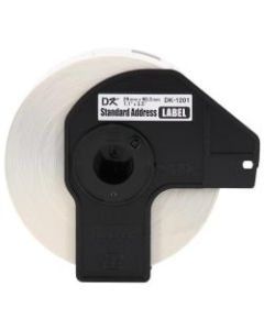 Brother Genuine DK-120124PK Die-Cut Standard Address Labels, 1-3/16in x 3-1/2in, White, 400 Labels Per Roll, Box Of 24 Rolls