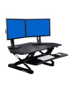FlexiSpot Height-Adjustable Standing Desk Riser for Corner Desk, 41inW, Black
