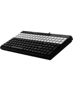 CHERRY SPOS G86-61410 - Keyboard - with magnetic card reader - USB - QWERTY - black