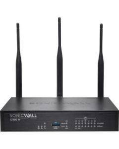 SONICWALL TZ400 WIRELESS-AC SECURE UPGRADE PLUS 2YR - 7 Port - 10/100/1000Base-T - Gigabit Ethernet - Wireless LAN IEEE 802.11ac - DES, 3DES, MD5, SHA-1, AES (128-bit), AES (192-bit), AES (256-bit) - 7 x RJ-45 - 2 Year - Desktop