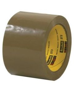 Scotch 373 Carton-Sealing Tape, 3in Core, 3in x 110 Yd., Tan, Pack Of 24