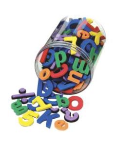 Chenille Kraft WonderFoam Magnetic Alphabet Letters And Numbers, 1 - 1 1/2in, Assorted Colors, Set Of 105