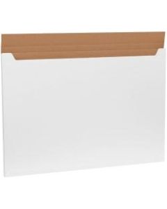 Office Depot Brand Jumbo Fold-Over Mailers, 38inH x 26inW x 1inD, White, Pack Of 20