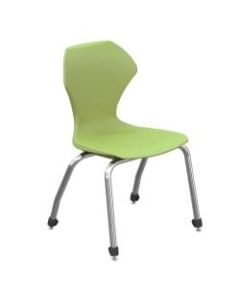 Marco Group Apex Series Stacking Chairs, 16-Inch, Apple/Chrome, Set Of 4