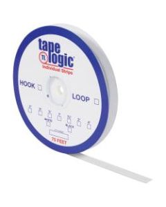 Tape Logic Sticky Back Loop Strips, 4in x 75ft, White, Pack of 1