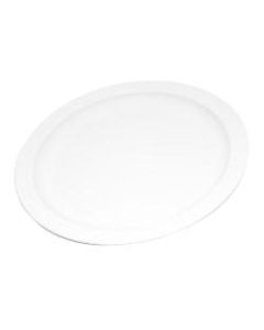 Carlisle Polycarbonate Narrow-Rim Plates, 9in, White, Pack Of 48