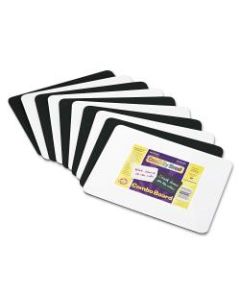 ChenilleKraft Combo Non-Magnetic Melamine Dry-Erase Whiteboard/Chalk Boards, 12in x 9in, Black/White, Pack Of 10