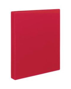 Avery Durable 3-Ring Binder With EZ-Turn Rings, 1in D-Rings, 45% Recycled, Red