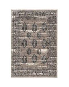 Linon Home Decor Products Paramount Area Rug, 120inH x 96inW, Hamadan, Gray/Blue