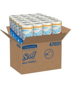 Scott Choose-A-Sheet 1-Ply Paper Towels, 102 Sheets Per Roll, Pack Of 24 Rolls