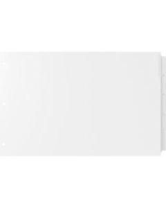 QuickFit Spreadsheet Index Divider Set, 8 1/2in x 11in, Clear, Set Of 5