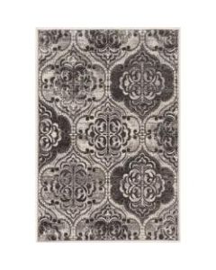 Linon Home Decor Products Paramount Area Rug, 120inH x 96inW, King Arthur, Gray/Charcoal