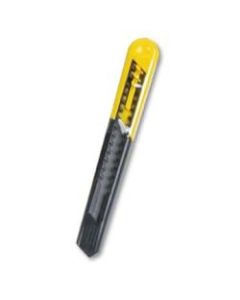 Quick Point Knives, 7 in, Snap-Off Steel Blade, Plastic, Black; Yellow
