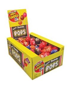 Tootsie Assorted Flavors Candy Center Lollipops - Assorted - 3.75 lb - 100 / Box