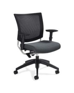 Global Graphic Mesh-Back Task Chair, 36inH x 25inW x 24inD, Graphite